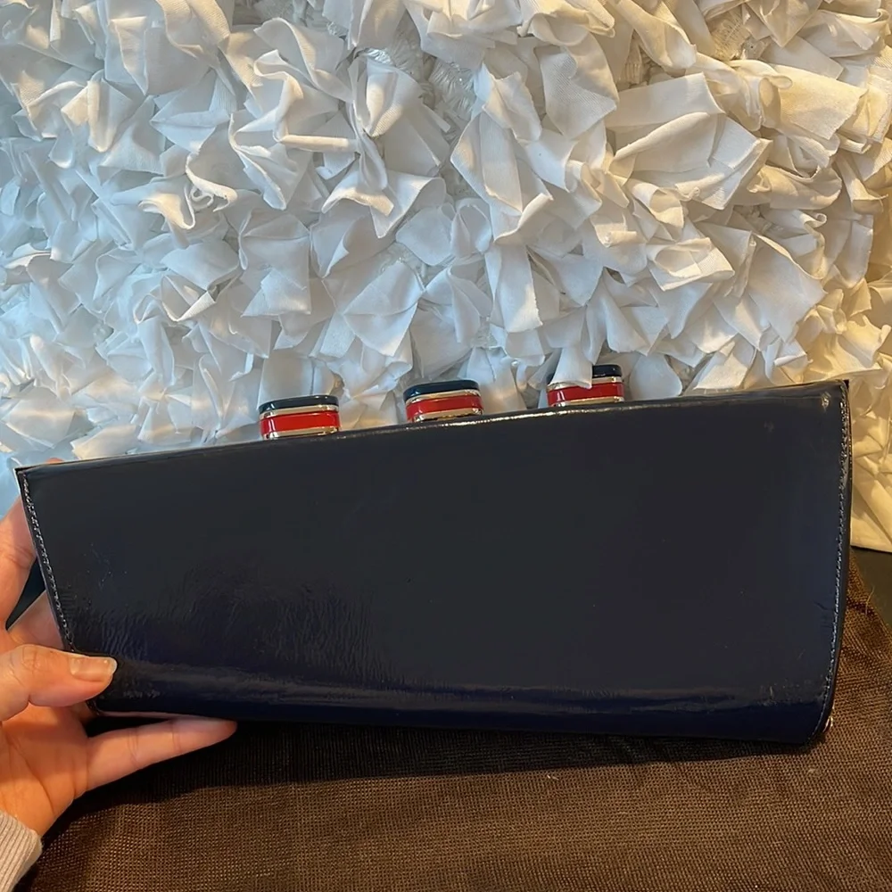 EUC Kate Spade All Aboard Ship Clutch RARE SOLD OUT - Picture 6 of 6